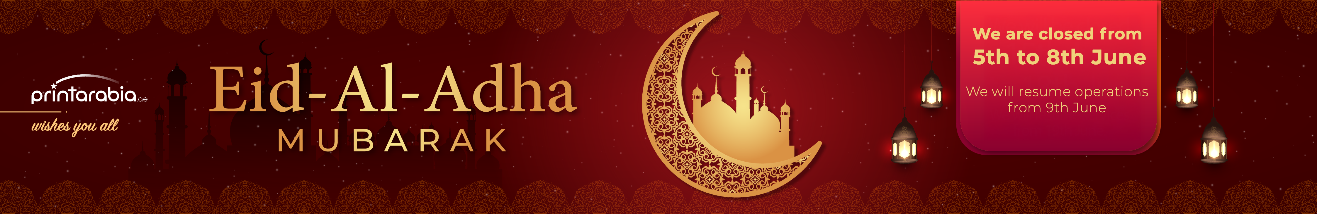 May your Eid al-Adha be filled with joy, blessings, and the spirit of togetherness. Eid Mubarak!