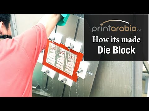 Print in Dubai with Printarabia - How it's made - Die Block Making